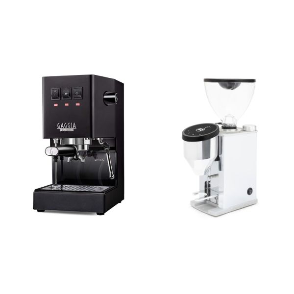 Gaggia New Classic E24, black + Rocket Espresso FAUSTINO 3.1, chrome