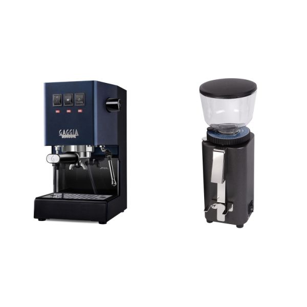 Gaggia New Classic E24, blue + ECM C-Manuale 54, anthracite