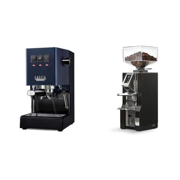 Gaggia New Classic E24, blue + Eureka Mignon Libra, CR black