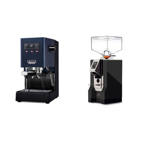 Gaggia New Classic E24, blue + Eureka Mignon Perfetto, CR black