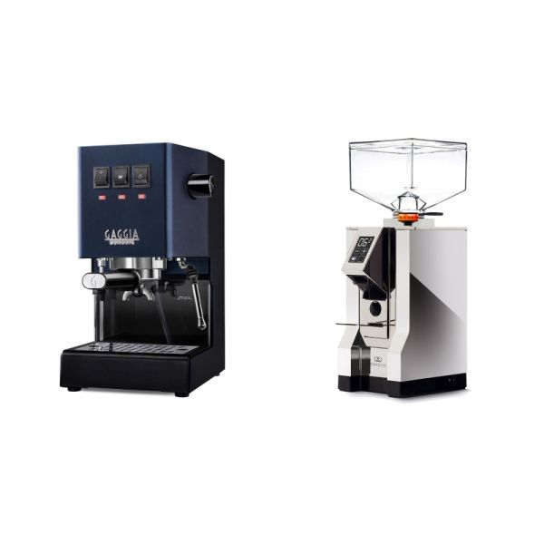 Gaggia New Classic E24, blue + Eureka Mignon Perfetto, CR chrome