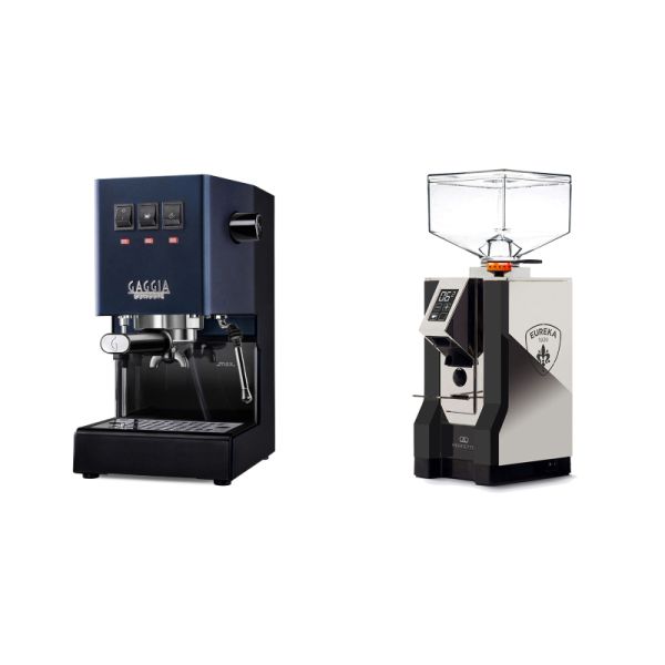 Gaggia New Classic E24, blue + Eureka Mignon Perfetto, NX black