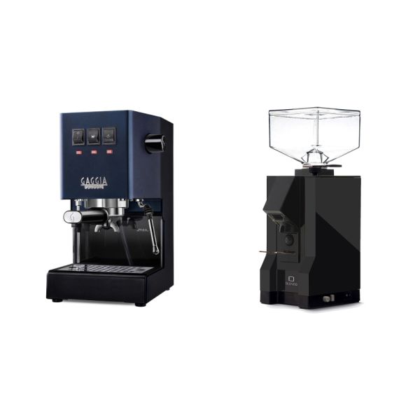 Gaggia New Classic E24, blue + Eureka Mignon Silenzio, BL black