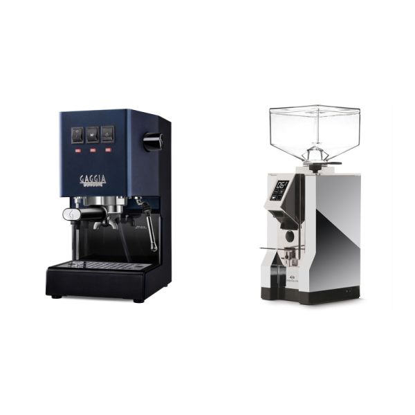 Gaggia New Classic E24, blue + Eureka Mignon Specialita, CR chrome