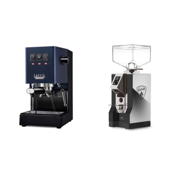 Gaggia New Classic E24, blue + Eureka Mignon Specialita, NX black