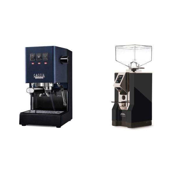 Gaggia New Classic E24, blue + Eureka Mignon Turbo, CR black