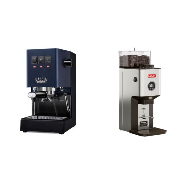 Gaggia New Classic E24, blue + Lelit William PL72