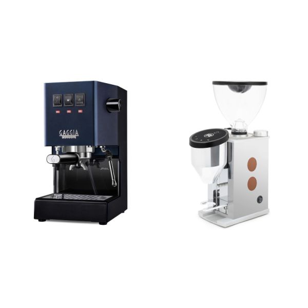 Gaggia New Classic E24, blue + Rocket Espresso FAUSTINO 3.1, copper