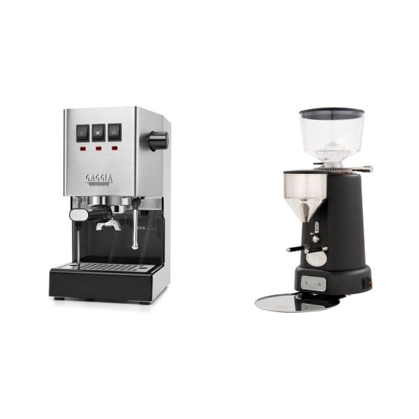 Gaggia New Classic E24, stainless steel + ECM V-Titan 64, anthracite