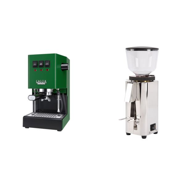 Gaggia New Classic E24, green + ECM C-Manuale 54