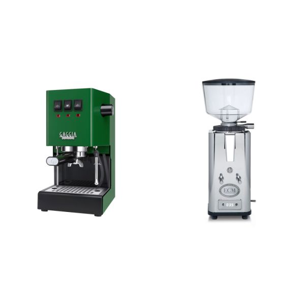 Gaggia New Classic E24, green + ECM S-Automatik 64