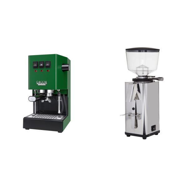 Gaggia New Classic E24, green + ECM S-Manuale 64