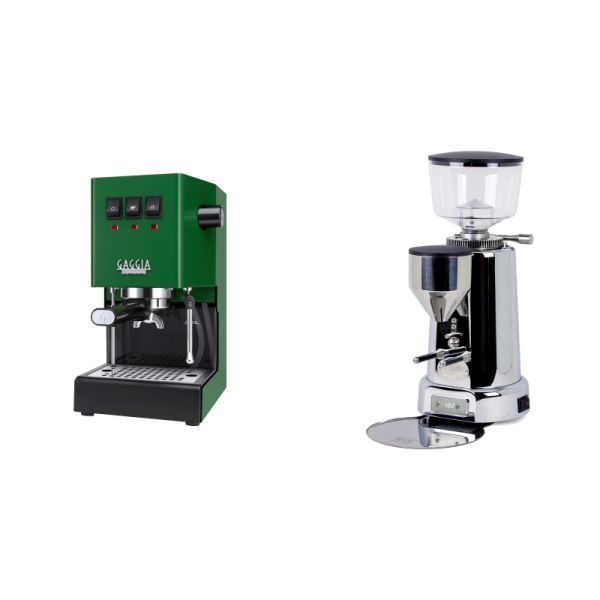 Gaggia New Classic E24, green + ECM V-Titan 64