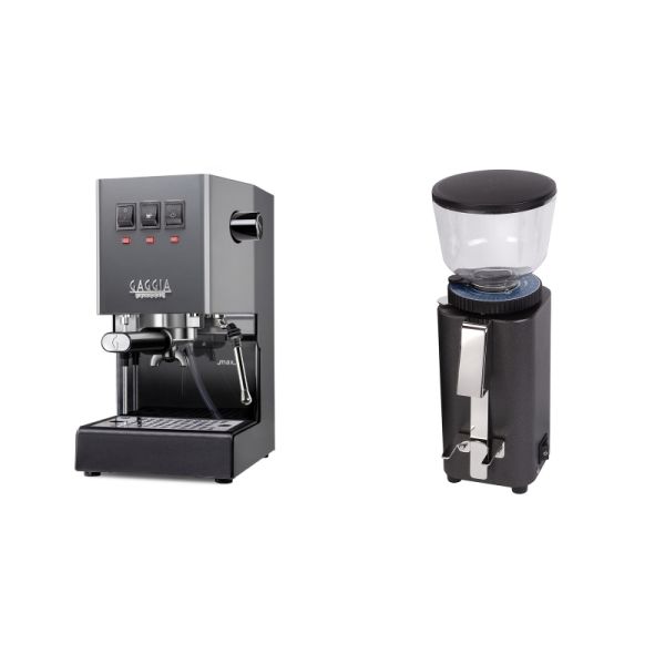 Gaggia New Classic E24, grey + ECM C-Manuale 54, anthracite