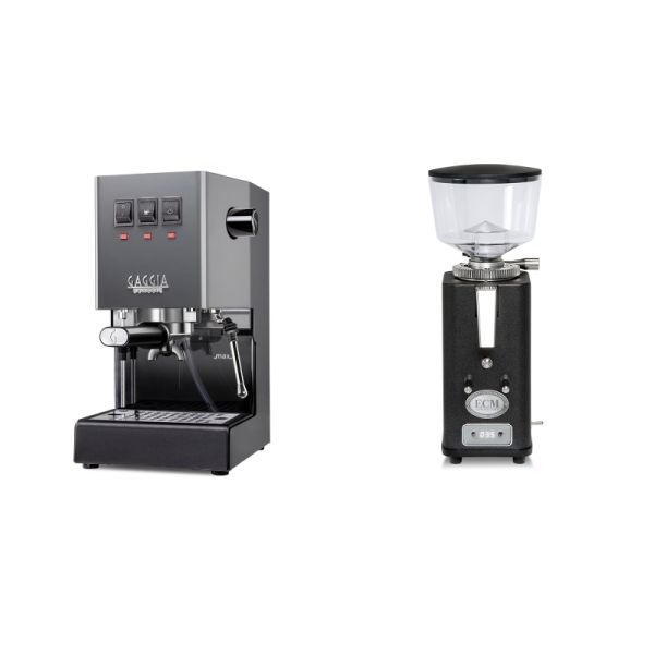 Gaggia New Classic E24, grey + ECM S-Automatik 64, anthracite