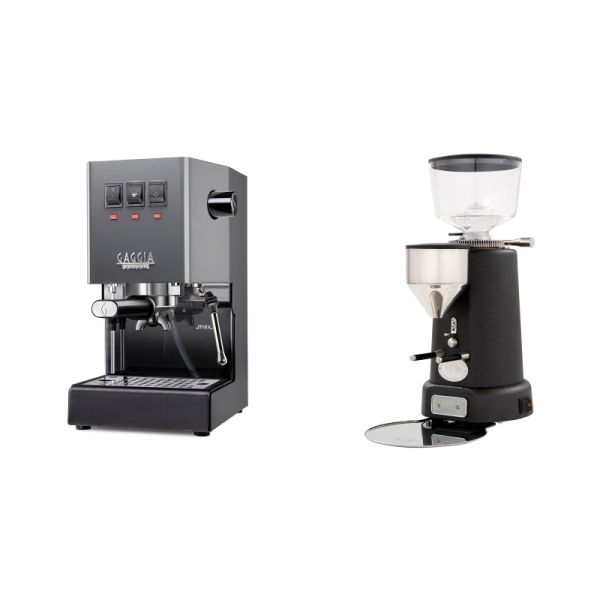 Gaggia New Classic E24, grey + ECM V-Titan 64, anthracite