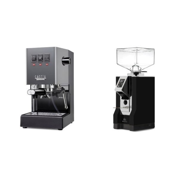 Gaggia New Classic E24, grey + Eureka Mignon Bravo, CR black