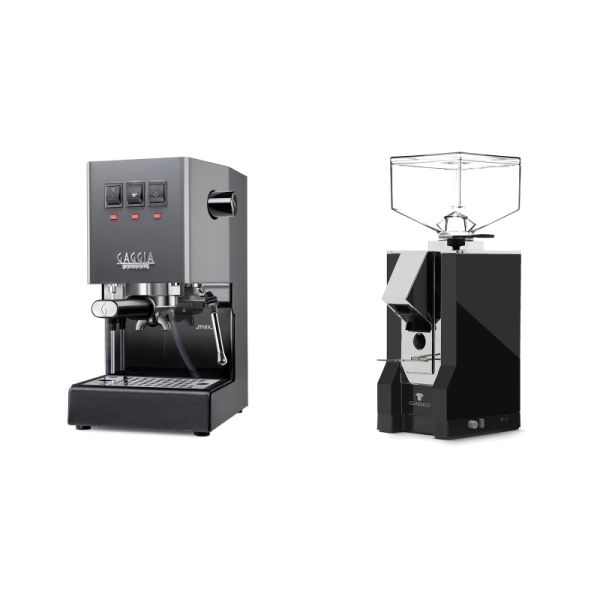 Gaggia New Classic E24, grey + Eureka Mignon Classico, CR black