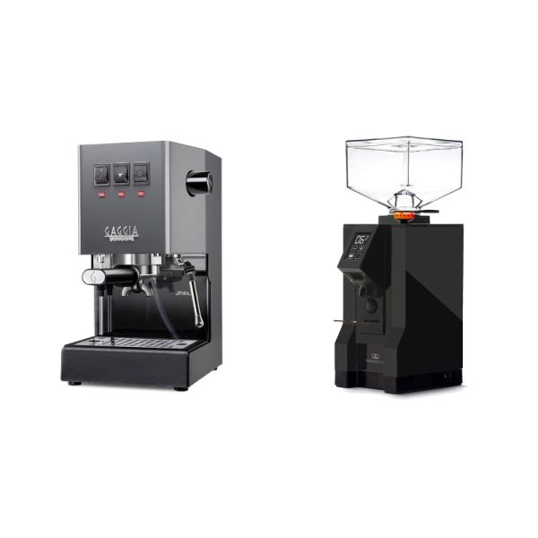 Gaggia New Classic E24, grey + Eureka Mignon Perfetto, BL black