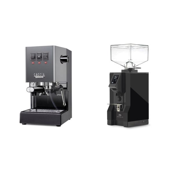 Gaggia New Classic E24, grey + Eureka Mignon Specialita, BL black