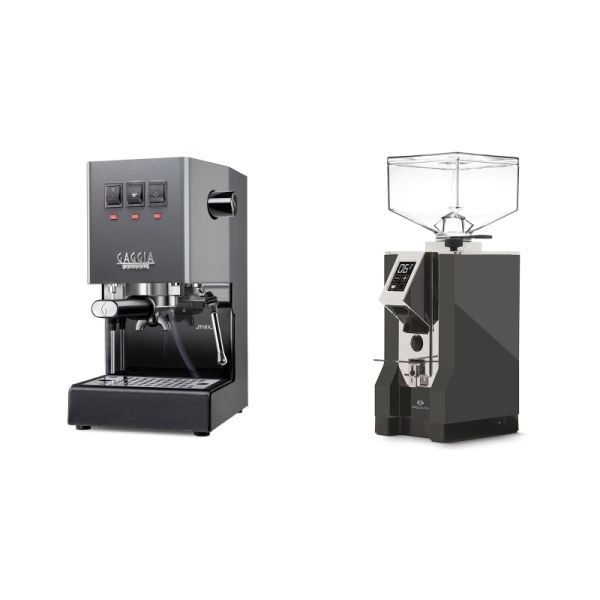 Gaggia New Classic E24, grey + Eureka Mignon Specialita, CR anthracite