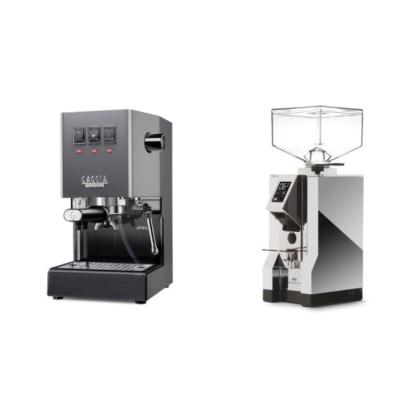 Gaggia New Classic E24, grey + Eureka Mignon Specialita, CR chrome