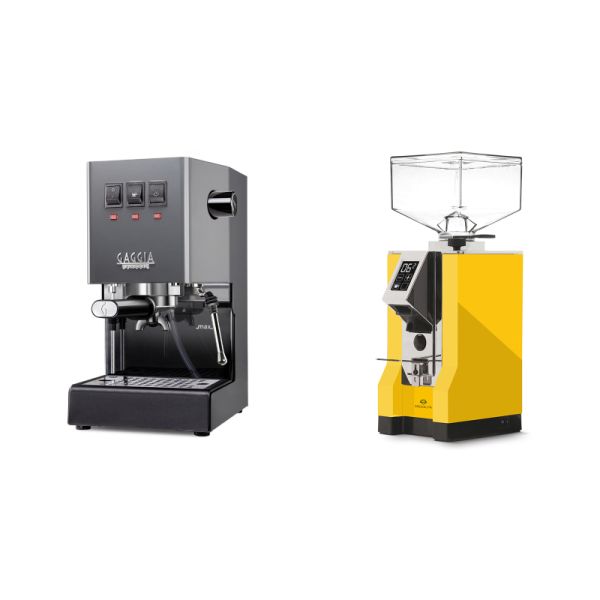 Gaggia New Classic E24, grey + Eureka Mignon Specialita, CR yellow