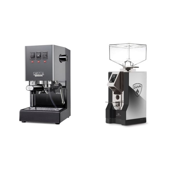 Gaggia New Classic E24, grey + Eureka Mignon Specialita, NX black