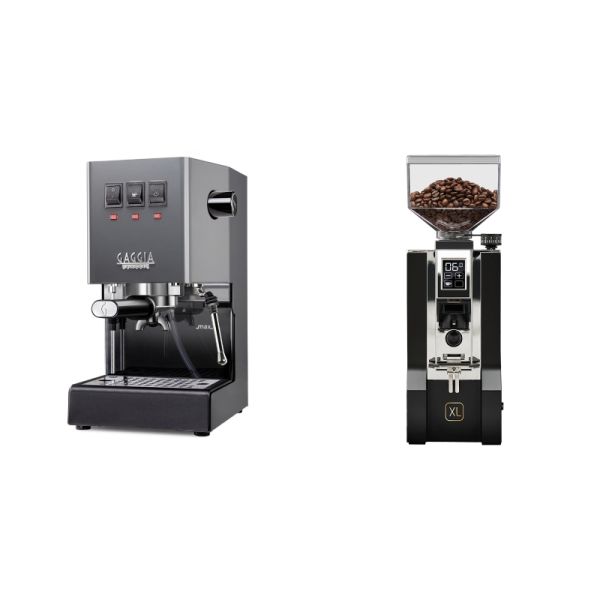 Gaggia New Classic E24, grey + Eureka Mignon XL, CR black