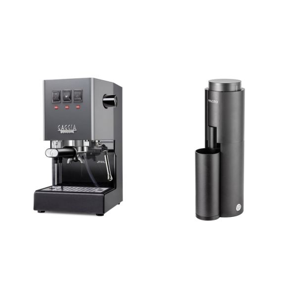 Gaggia New Classic E24, grey + Felicita F47, black