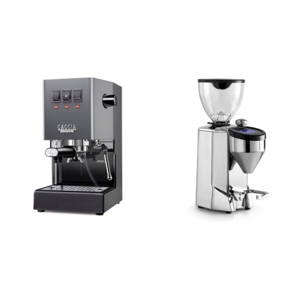 Gaggia New Classic E24, grey + Rocket Espresso FAUSTO 2.1, chrome