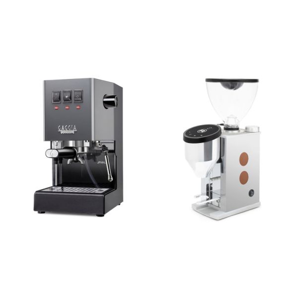 Gaggia New Classic E24, grey + Rocket Espresso FAUSTINO 3.1, copper