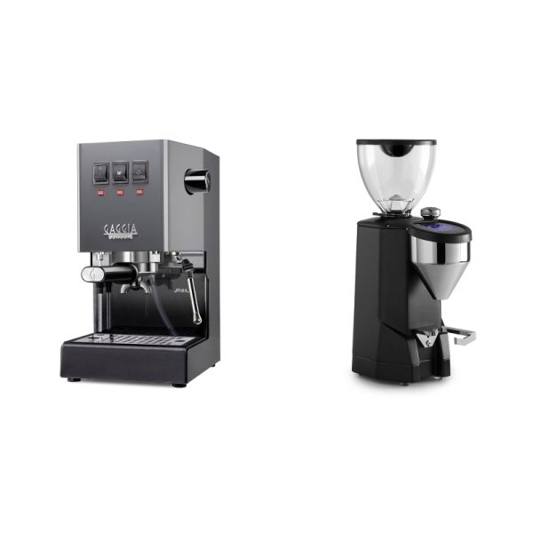 Gaggia New Classic E24, grey + Rocket Espresso SUPER FAUSTO, black