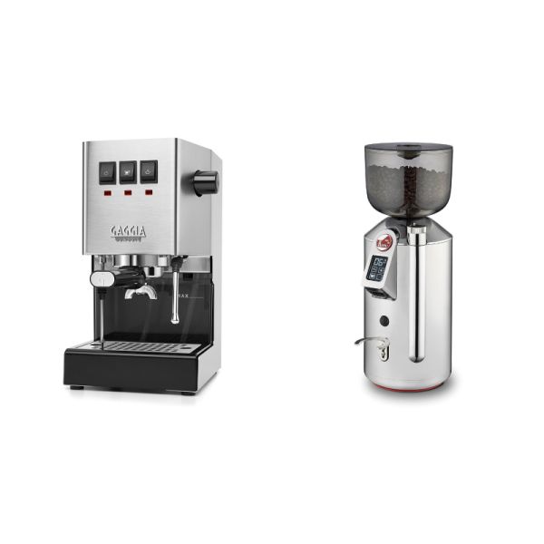 Gaggia New Classic E24, stainless steel + La Pavoni Cilindro