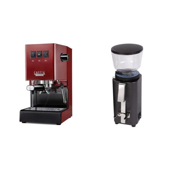 Gaggia New Classic E24, red + ECM C-Manuale 54, anthracite