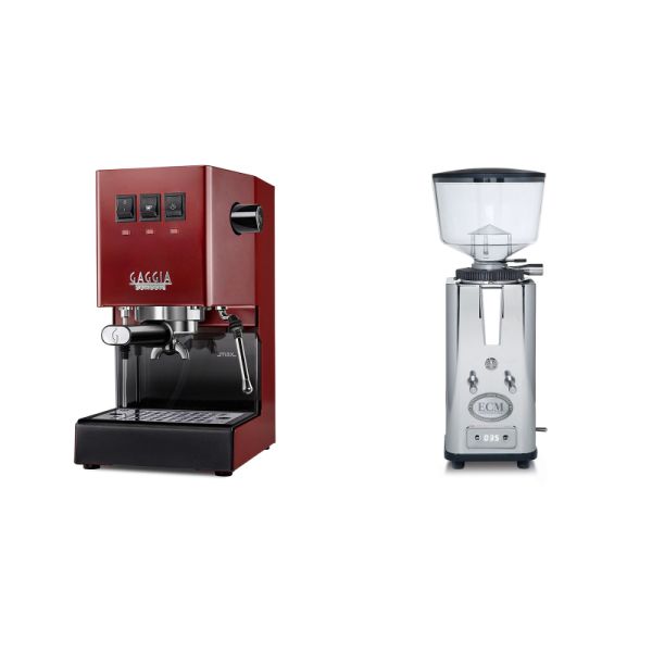 Gaggia New Classic E24, red + ECM S-Automatik 64