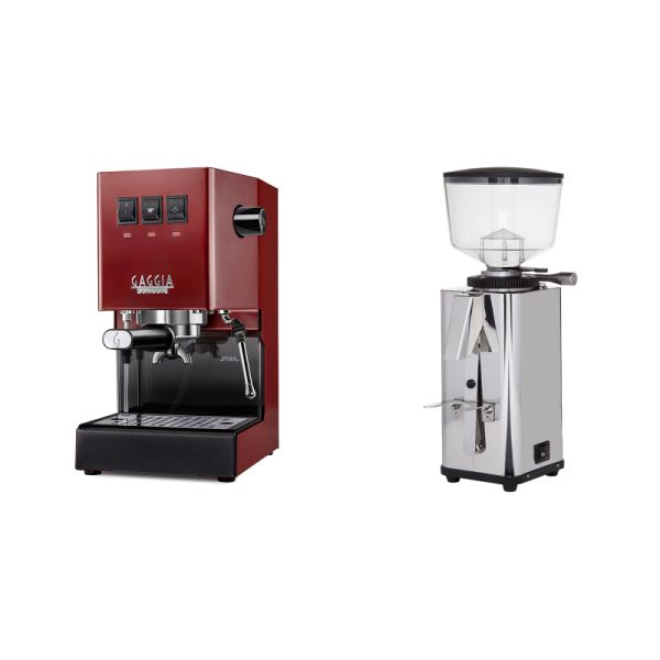 Gaggia New Classic E24, red + ECM S-Manuale 64