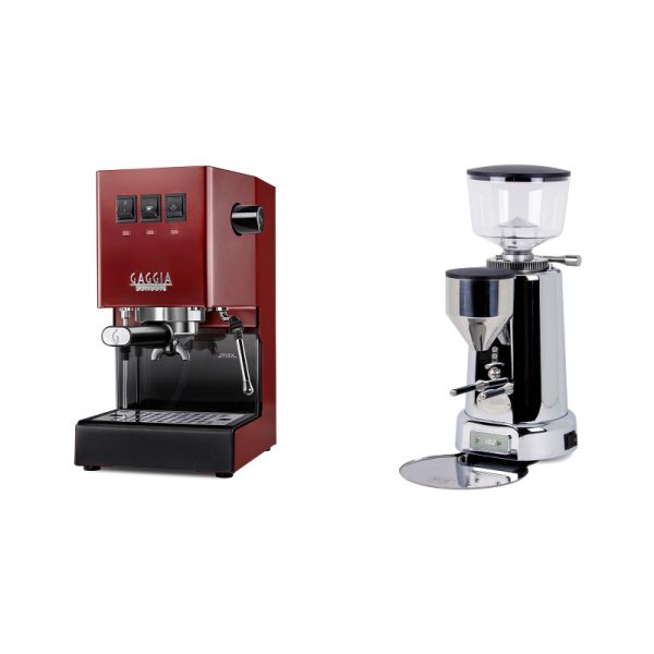 Gaggia New Classic E24, red + ECM V-Titan 64