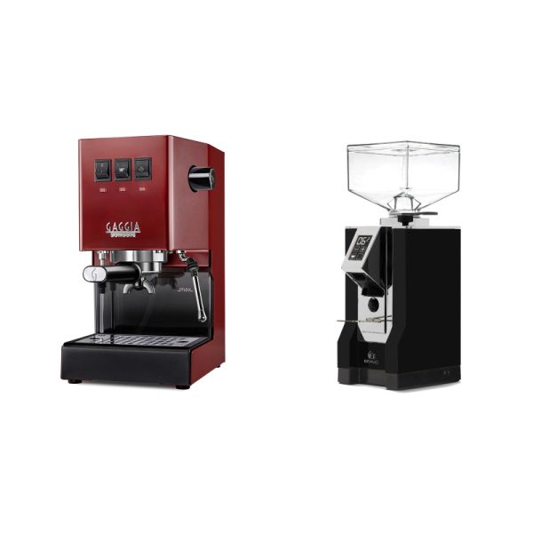 Gaggia New Classic E24, red + Eureka Mignon Bravo, CR black