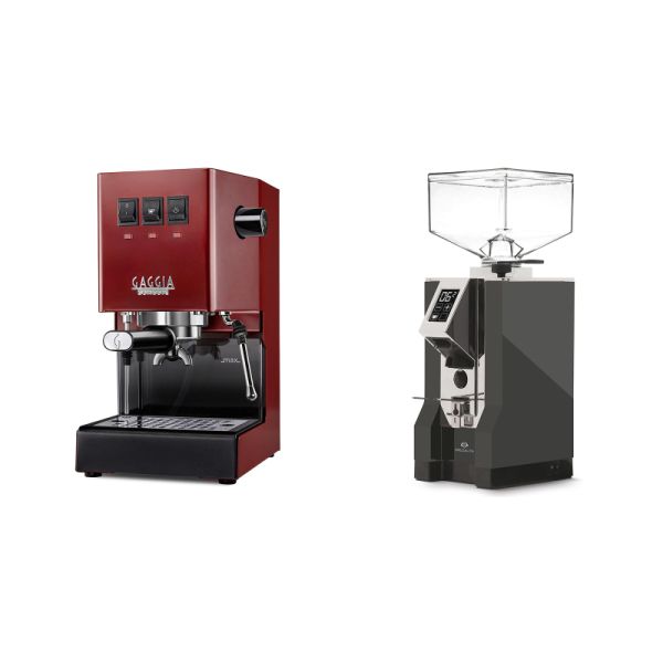 Gaggia New Classic E24, red + Eureka Mignon Specialita, CR anthracite