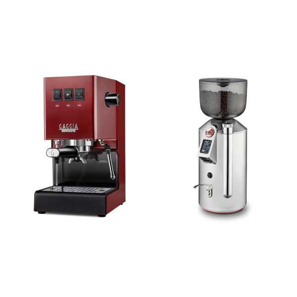 Gaggia New Classic E24, red + La Pavoni Cilindro