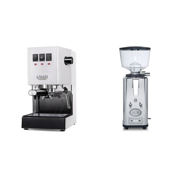 Gaggia New Classic E24, white + ECM S-Automatik 64