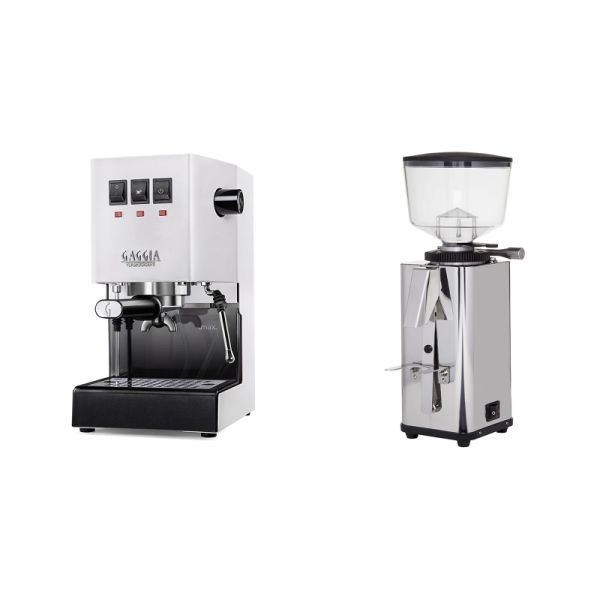 Gaggia New Classic E24, white + ECM S-Manuale 64