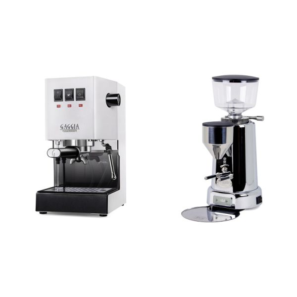 Gaggia New Classic E24, white + ECM V-Titan 64