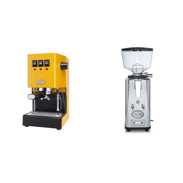 Gaggia New Classic E24, yellow + ECM S-Automatik 64