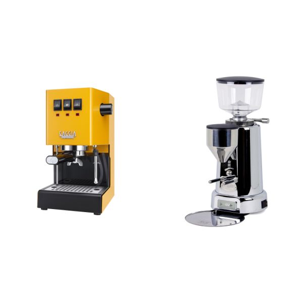 Gaggia New Classic E24, yellow + ECM V-Titan 64