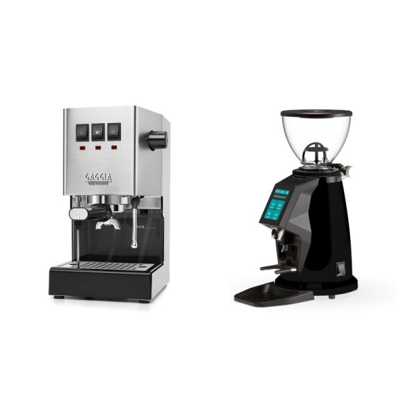 Gaggia New Classic EVO + Rocket Espresso SPLUGA, black