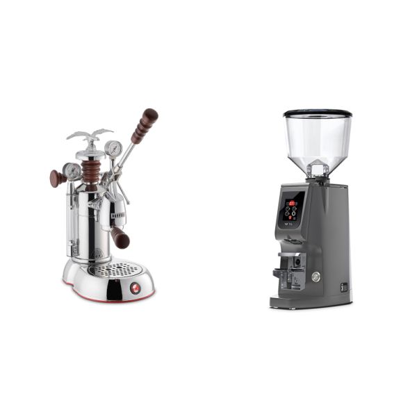 La Pavoni Esperto Abile + Eureka Atom W 75, grey