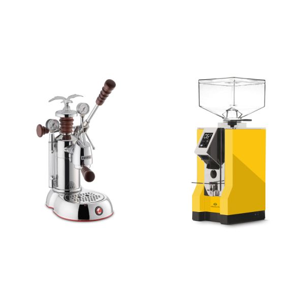 La Pavoni Esperto Abile + Eureka Mignon Specialita, CR yellow