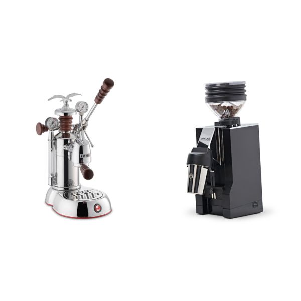 La Pavoni Esperto Abile + Eureka Mignon Zero 65 All Purpose, CR black